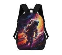 sinyumoney Astronaut in Space -83 3D Printed School Bag Children's School Backpack Schoolbags Travel Backpacks Casual Fashion Bag for Kids School Students 17inch