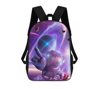 sinyumoney Astronaut in Space -90 School Bag Bookbag 3D Printed Children's Backpacks for Kids Boy Girl Book Bags Kids School Bag Travel Rucksacks 17inch