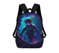 sinyumoney Astronaut in Space Portal -2 School Backpack Work Business College School for Campus Outdoor Travel Sports 17inch