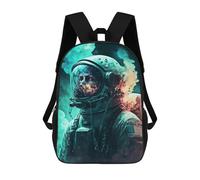 sinyumoney Astronaut in Space Sea Backpack School Bag Large School Backpack for Boys for Teenage Girls Boys Women Men 17inch