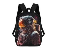 sinyumoney Astronaut Inspired Backpack School Bag Secondary Causal Travel High School Bags for Boys/Girls/Teenagers 17inch