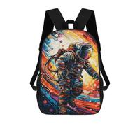 sinyumoney Astronaut Line Space Backpack School Travel College Rucksack Backpacks for Men, Women & Teenage Boys 17inch
