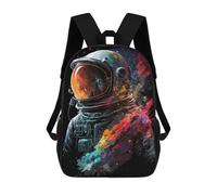 sinyumoney Astronaut Lost in Space 3D Printed 17inch Kids School Bag Rucksacks Children's School Fashion Casual Back Pack High Capacity Travel Book Bags