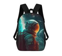 sinyumoney Astronaut Lost in Space School Backpack Large Water Resistant Laptop Backpack for Teenage Girls Boys Women Men 17inch