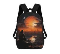 sinyumoney Astronaut Lost on Planet Backpack School Business Durable Laptop Bag for Camping Outdoor Adventures And Daily Travel 17inch