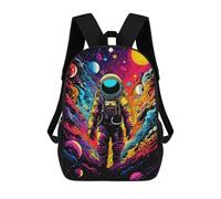 sinyumoney Astronaut LSD Rucksack Large Lightweight Casual Backpack for Campus Outdoor Travel Sports 17inch