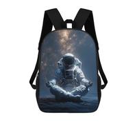 sinyumoney Astronaut Meditating in Space-1 Rucksack Rucksack Casual Daypacks School Work Travel Bag for Men, Women & Teenage Boys 17inch