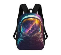 sinyumoney Astronaut Milky Way Helmet Rucksack Lightweight Schoolbag Dayback Bookbag College for Girl, Teen Girls 17inch