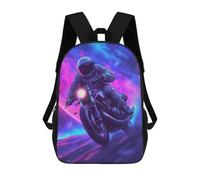 sinyumoney Astronaut Motor in Space School Backpack for Girls Backpack Water Repellent Casual Daypack Lightweight Rucksack Boy Girl School Backpack 17inch