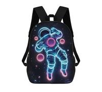 sinyumoney Astronaut Neon Backpack School Bag Secondary Causal Travel High School Bags - Perfect for Travel, Work And Daily Use 17inch