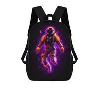 sinyumoney Astronaut Neon Line Art School Bags Computer Rucksack for School/Work/Travel for Girls Boys Teenage 17inch