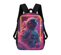 sinyumoney Astronaut Neon Space School Bags Water Resistant Travel Backpack Computer Bag for School/Work/Travel 17inch