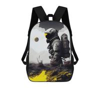 sinyumoney Astronaut on Alien Planet -16 Backpacks 3D Printed Kids School Backpack School Bag Fashion Rucksacks for Boys Elementary And Middle School Students 17inch