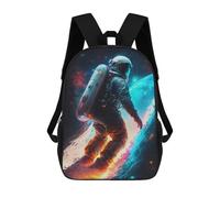 sinyumoney Astronaut on Alien Planet -22 Backpacks, Kids Backpack Student School Bag 3D Printed Travel Backpacks Fashion Accessory Backpack Children Waterproof School Bags 17inch