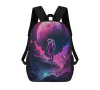 sinyumoney Astronaut on Alien Planet -7 Children's School Backpack 3D Printed for Kids Travel Rucksacks Book Bags for Boys Elementary School Students 17inch