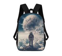 sinyumoney Astronaut on Clouds School Backpack Business Laptop Rucksack Bag Unisex Casual Daypack for Boys/Girls/Teenagers 17inch
