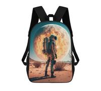 sinyumoney Astronaut on Mars -5 Backpack for School 3D Printed Boys Girls School BagChildren Bookbag Travel Rucksack 17inch