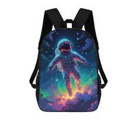 sinyumoney Astronaut On The Space School Bag 3D Printed 17inch Backpacks Fashion Kids School Backpack Rucksacks for Boys Elementary And Middle School Students