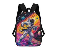 sinyumoney Astronaut Playing Guit Daypack Casual Backpacks School Bag For Girls Boys High College Teenagers Rucksack Men Women Travel Laptop Rucksack College Bookbag 17inch