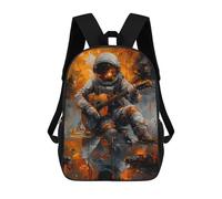 sinyumoney Astronaut Playing Guitar Backpack School Bag Travel College Rucksack Backpacks for Camping Outdoor Adventures And Daily Travel 17inch