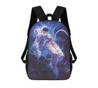 sinyumoney Astronaut Space 3D Printed Children's School Backpack for Kids High Capacity Travel Rucksacks Book Bags Kids School Bag Back Pack 17inch
