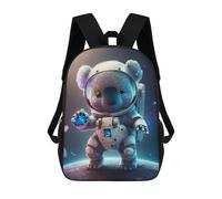 sinyumoney Astronaut Space Koala Bear Backpacks Kids School Backpack School Bag 3D Printed School Bag for Boys Elementary And Middle School Students 17inch
