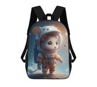 sinyumoney Astronaut Space Mouse Backpacks 3D Printed Kids School Backpack Outdoor Casual Daypack Fashion Casual Children Backpacks Cute Travel Bags 17inch