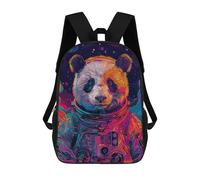 sinyumoney Astronaut Space Panda Children's Backpacks School Backpack 3D Printed for Kids Travel Rucksacks Book Bags Kids 17inch School Bag