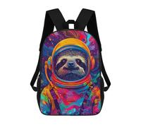sinyumoney Astronaut Space Sloth School Bags Water Resistant School Bag Business Backpack for Campus Outdoor Travel Sports 17inch