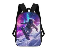 sinyumoney Astronaut SurfBoard Children's Backpacks School Backpack 3D Printed for Kids Travel Rucksacks Book Bags Kids 17inch School Bag