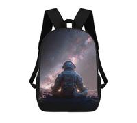 sinyumoney Astronaut Watching Stars Backpack School Lightweight Airport College Students Back Pack for School/Work/Travel 17inch