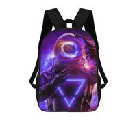 sinyumoney Astronaut with Galaxy Helmet Backpack School Bag School Secondary High School College Backpack Travel for Teenage Girls Boys Women Men 17inch