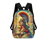 sinyumoney Athena, Greek Goddess Backpack School Bag Water Resistant Computer Rucksack for Campus Outdoor Travel Sports 17inch