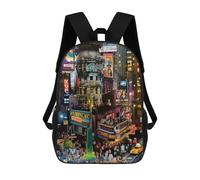 sinyumoney Atompunk Dreamscape V10 School Backpack Business Laptop Rucksack Bag Unisex Casual Daypack for Men/Women 17inch