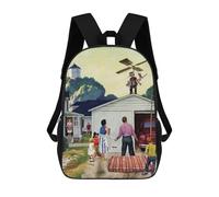 sinyumoney Attempt to Fly Kids' Backpack 3D Printing School Bag Boys Cool Daypacks Casual Knapsack Fun Back Bag for Kids And Teenager 17inch