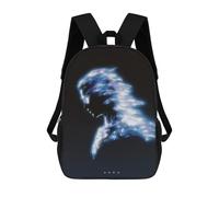 sinyumoney Aura Ethereal Blue Energy Portrait School Bags Work Laptop Backpack Rucksack Bag for Camping Outdoor Adventures And Daily Travel 17inch