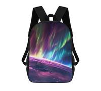 sinyumoney Aurora Beyond 3D Printed 17inch Kids School Backpack School Bag Fashion Rucksacks for Boys Elementary And Middle School Students