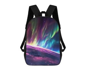 sinyumoney Aurora Beyond 3D Printed 17inch Kids School Backpack School Bag Fashion Rucksacks for Boys Elementary And Middle School Students