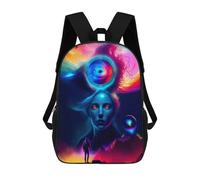 sinyumoney Aurora Borealis Kids Backpack, Kids School Bag 3D Printed School Backpacks for Boys And Teenager School Students 17inch