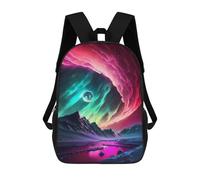 sinyumoney Aurora Borealis Landscape Casual Daypack Backpacks School Bag for Girls Boys High College Teens Knapsack Men Women Travel Laptop Rucksack College Bookbag 17inch