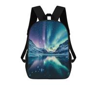 sinyumoney Aurora Borealis Reflection-16 School Backpack Water Resistant School Bag Business Backpack for Men/Women 17inch