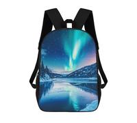 sinyumoney Aurora Borealis Reflections-11 School Backpack Lightweight Schoolbag Dayback Bookbag College for Camping Outdoor Adventures And Daily Travel 17inch