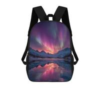 sinyumoney Aurora Borealis Reflections-7 Backpack School Daypacks Business Backpack Water Resistant Bookbag for Boys/Girls/Teenagers 17inch