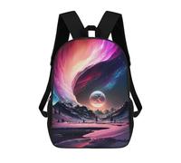 sinyumoney Aurora Galaxy Dreamscape Backpack 3D Printed School Bag For Boys High Capacity Travel Backpacks Book Bags Boys School Bag Mochila 17inch