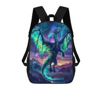 sinyumoney Aurora Seraphim Dragon School Bags Water Resistant Travel Backpack Computer Bag for School/Work/Travel 17inch
