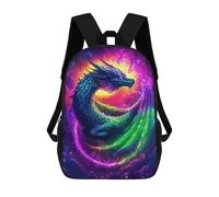 sinyumoney Aurora Sun Wyvern Dragon Backpack School Bag Lightweight Airport College Students Back Pack for Men/Women 17inch