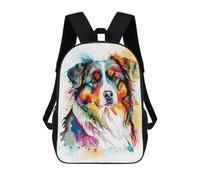 sinyumoney Australian Shepherd Art Rucksack Water Resistant Computer Rucksack for Campus Outdoor Travel Sports 17inch