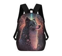 sinyumoney Australian Shepherd Dog School Bag Backpack Teen Schoolbag 3D Printing Adjustable Schoolbag Fashion Pocket Bag for Kids Boys Girls Students And Teenagers Fans 17inch