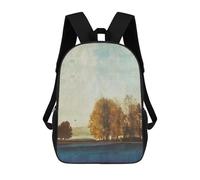 sinyumoney Autumn Afternoon School Backpack 3D Printed Children's 17inch Backpacks Bag Bookbag for Kids Boy Girl Book Bags Kids School Bag Travel Rucksacks