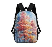 sinyumoney Autumn Blaze School Backpack Lightweight Casual Daypack School Backpacks for Boys/Girls/Teenagers 17inch